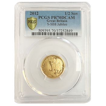 Graded Gold Half Sovereign 2012