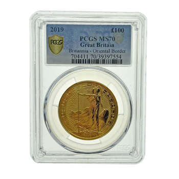 Graded PCGS MS70 2019 1Oz Gold Britannia Oriental