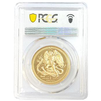 Graded PR68 DCAM 1oz Isle of Man Angel Gold 22ct 