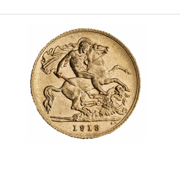 Gold Half Sovereign George V
