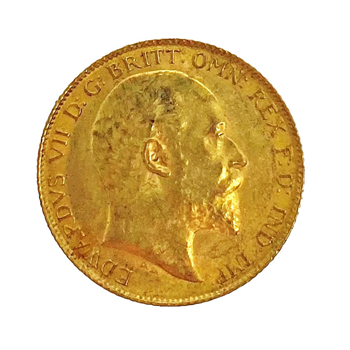 Gold Half Sovereign - Edward VII 1909 London