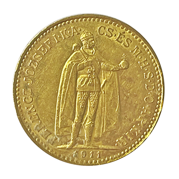 Hungarian 10 Korona Gold Coin