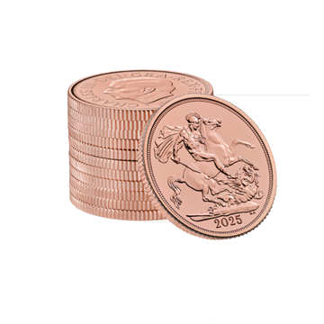 2025 Last of The Rose Gold Sovereign - 10 Coins