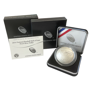 2014 Silver Proof Dollar - Hall Of Fame