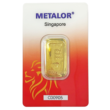 Metalor Singapore 50g Gold Cast Bar
