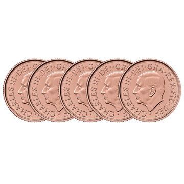 2025 Last The Rose Gold Sovereign - 5 Coins