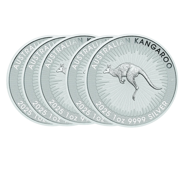 2025 Silver Kangaroo 1 Oz - 5 Coin Deal