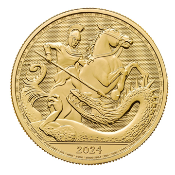 Gold 1oz St George and the Dragon 2024 