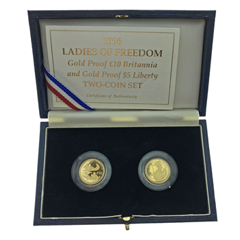 Ladies Of Freedom Gold Proof Two Coin Set