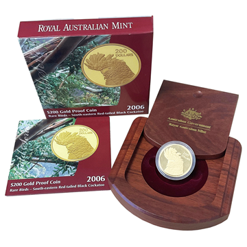 $200 Red-tailed Black Cockatoo Rare Bird Coin