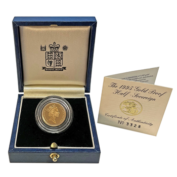 Buy Proof Gold Half Sovereign-Elizabeth II 1995