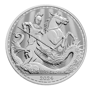 Silver 1oz St George and the Dragon 2024 