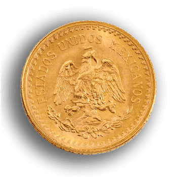 Mexican Medio Y Dos Pesos Gold Coin