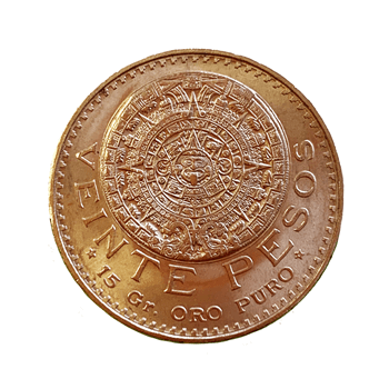 Mexican Veinte Pesos Gold Coin