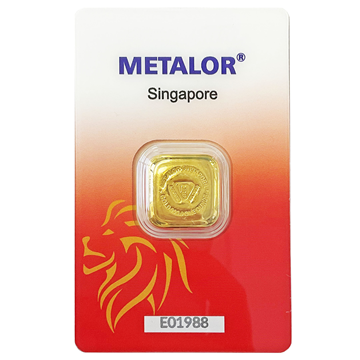  Metalor Singapore 1 Oz Gold Cast Bar