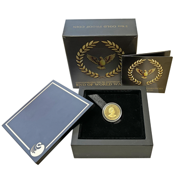 Gold Proof 1/4 Oz 75th Anniversary WWII