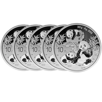 2025 Silver Panda 30g - 5 Coin Deal