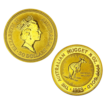 1/2 Oz 1993 Gold Australian Nugget 