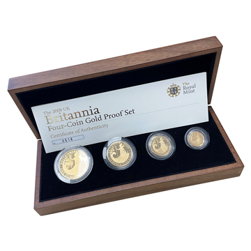 Britannia 4 Coin Box Set