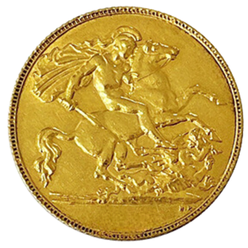 Gold Half Sovereign George V