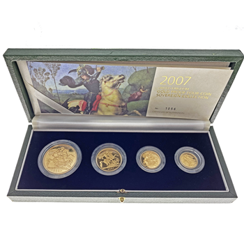 Proof 2007 Gold Sovereign 4 Box Set