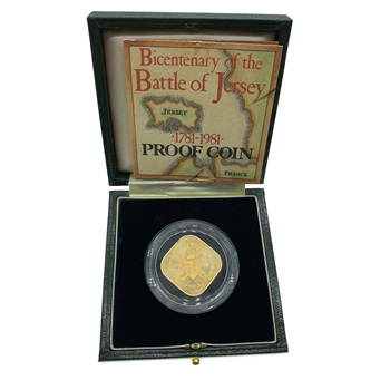 Proof Gold Battle Of Jersey 1781-1981