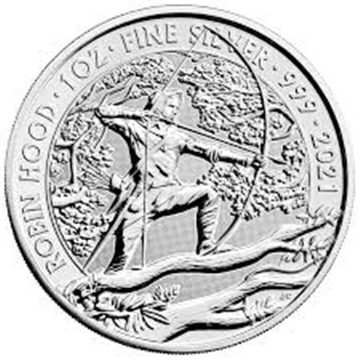1 Oz Silver Robin Hood Coin 2021