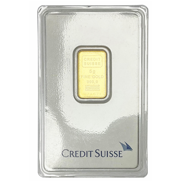 Certified 5g Gold Bar Credit Suisse