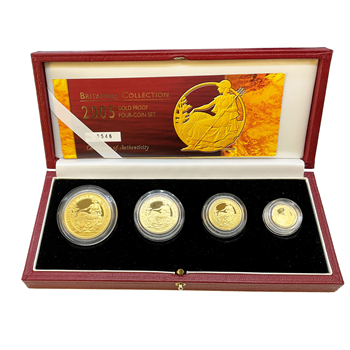 2005 Britannia 4 Gold Proof Box Set