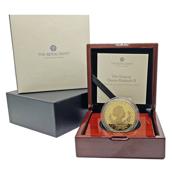 Queen Elizabeth II 2022 UK 2oz Gold Proof Coin