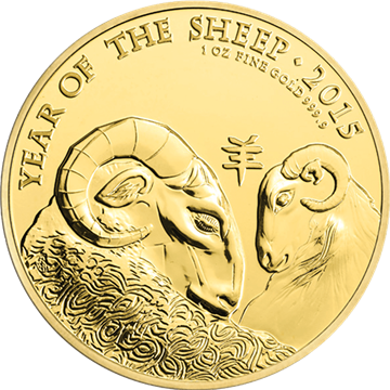 1 Oz Lunar Gold Britannia Year of The Sheep