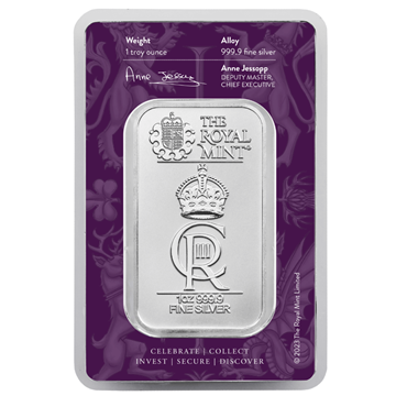 Royal Celebration 1oz Silver Bullion Minted Bar