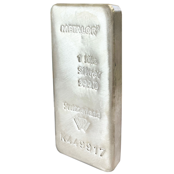 Certified 1Kg Silver Bar Metalor