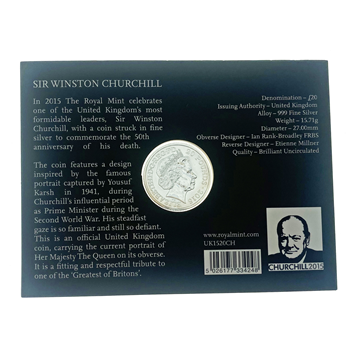 Silver - 2015 Sir Winston Churchill £20