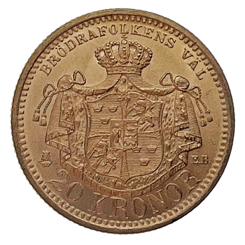 Swedish 20 Corona Gold Coin