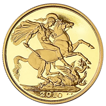 Gold Double Sovereign 2010 Loose Proof 