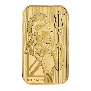 Certified 1 Oz Gold Royal Mint Britannia Bar 