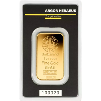 1 Oz Gold Argor-Heraeus Kinebar 