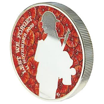 2020 Silver 5 Pound Remembrance coin 