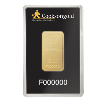 Cooksons Certified 1 Oz Gold Bar