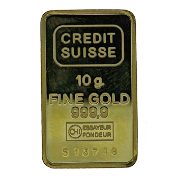 10g credit suisse gold bar