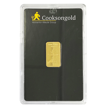 Cooksons Certified 5g Gold Bar