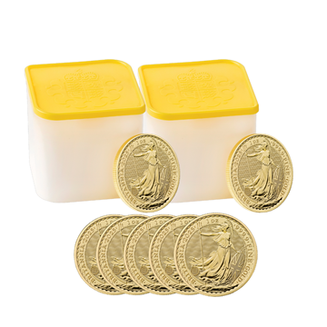 2025 Gold Britannia 1 Oz - 25 Coin Tube 