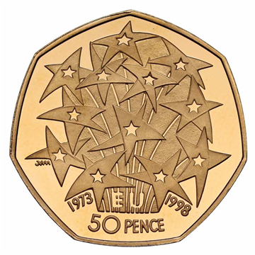 Loose Proof Fifty Pence - 25th Anniversary of EEC