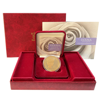 1961-1997 Gold Diana Memorial £5 Crown