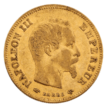 10 Franc Napoleon III Wreath