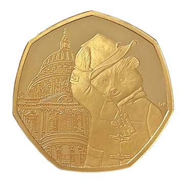 Gold Fifty Pence Paddington Bear St Pauls 2019