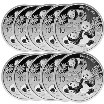 2025 Silver Panda 30g - 10 Coin Deal