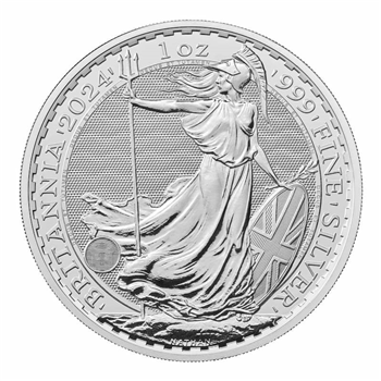 2024 1 Oz Silver Britannia KCIII - 25 Coin Tube