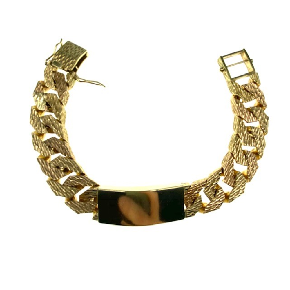 Buy 9ct Yellow Gold ID Bracelet | Hatton Garden Metals